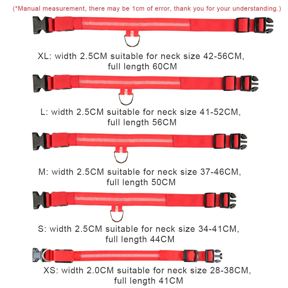 TrailPuppies™ LED Glow Safety Dog Collar