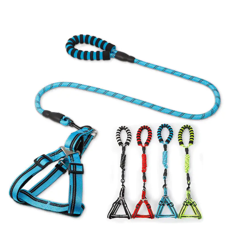 Dog Leash and Chest Harness for Pet Supplies